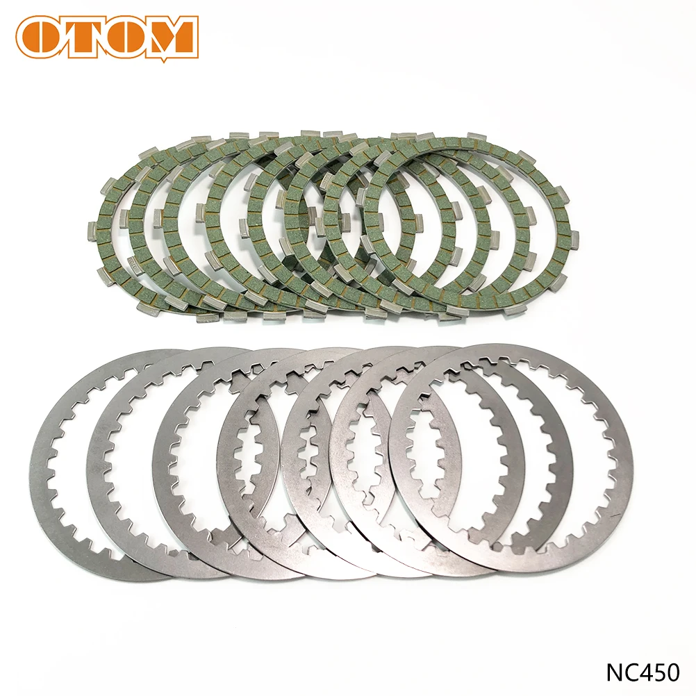 OTOM Motocycle Steel Clutch Friction Plates Disc Set For ZONGSHEN NC250 NC450 KAYO T6 K6 BSE J5 RX3 ZS250GY/450GY-3 4 Valves