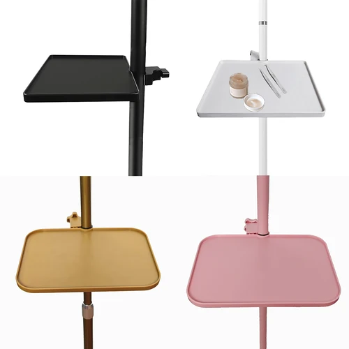 Bandeja de tarjeta de sonido con luz de media luna, 22x16CM, abrazadera Universal, plataforma de Clip, maquillaje de pestañas, bandeja de transmisión en vivo cosmética