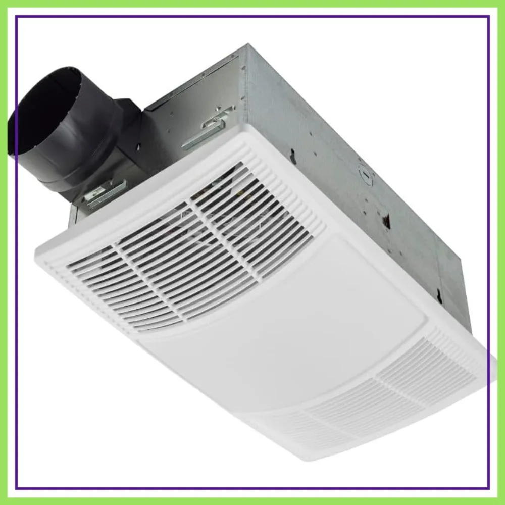 

Bathroom Exhaust Fan with Heater Quiet 1.5 Sones, 80 CFM & 3-Level CCT Lighting, Ventilation & Warm Comfort