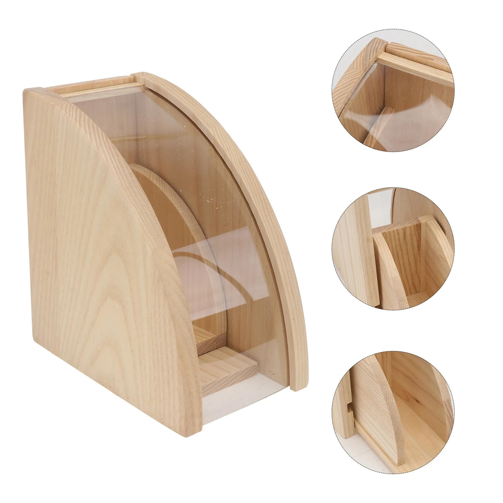 

Wooden Coffee Filter Paper Box Dustproof Dispenser Storage Organizer 1Pcs Filter Papers Box Office Coffer Papers Holder