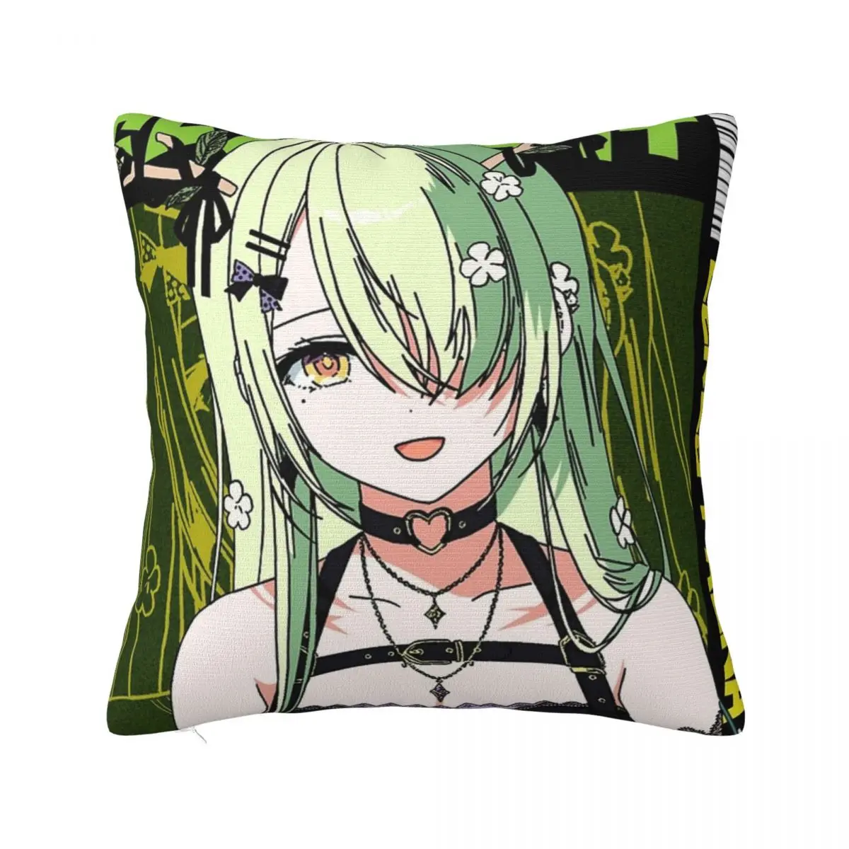 Ceres Fauna Goth Dress Hololive Pillowcase Printed Polyester Cushion Cover Decor Throw Pillow Case Cover Home Square 18