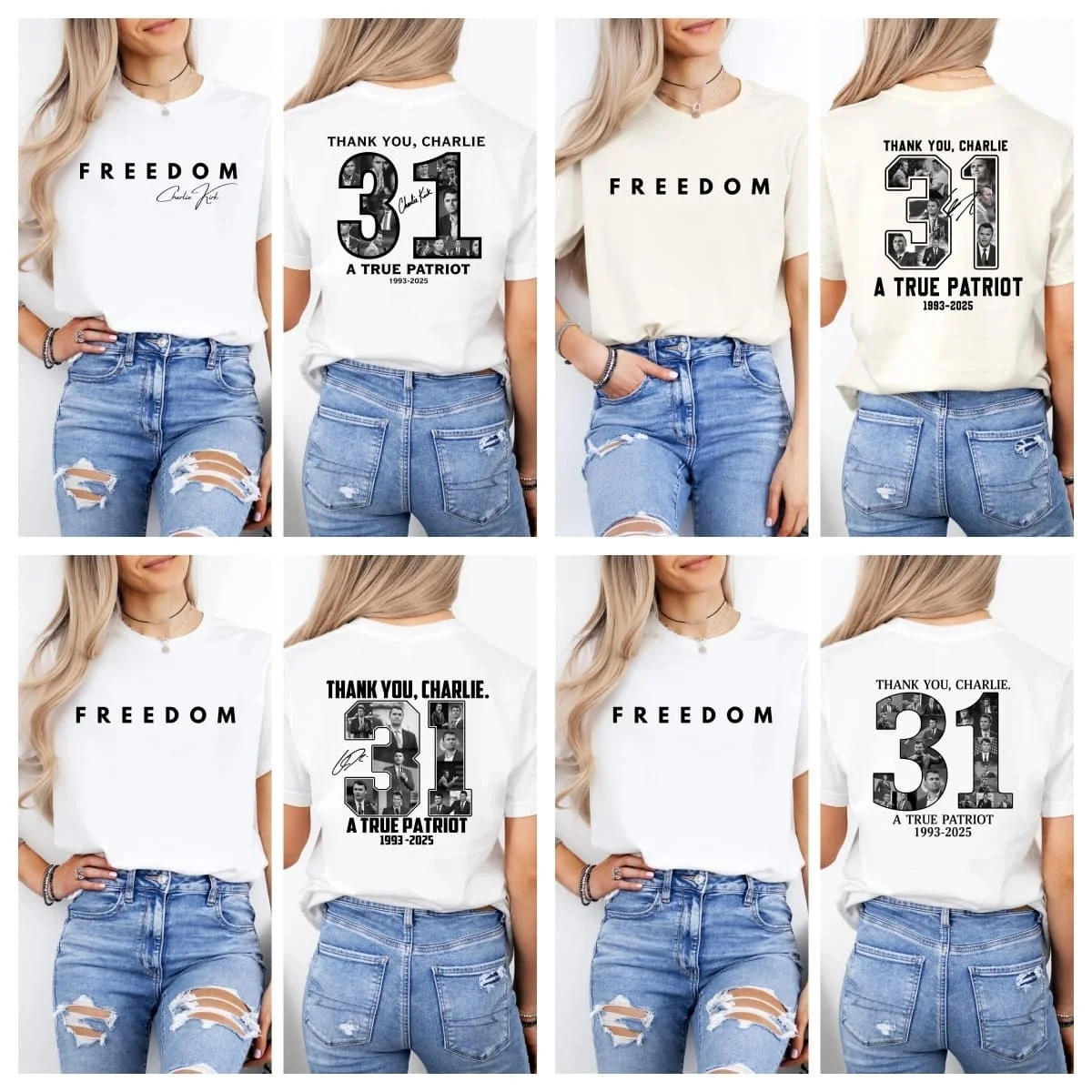 Chemise de liberté Charlie Kirk Point tournant Chemise américaine Chemise Charlie Kirk Restez dans la paix Chemise commémorative Charlie Kirk