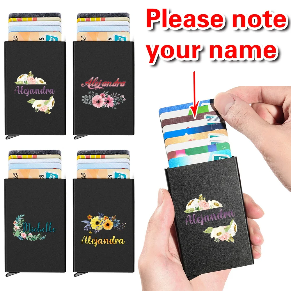 

Держатель для визитных карточек Металлическая ультратонкая всплывающая упаковка для карточек Мини-алюминиевая коробка