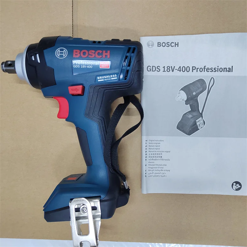 Bosch GDS 18V-400 Cordless Lmpact Wrench Machine 400Nm Electric Wrench 1/2