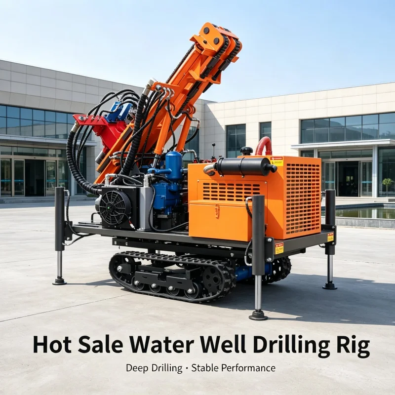 Customized Crawler Drilling Rig, Water & Air Dual-Purpose Full Hydraulic Rock Deep Well Water Intake Drilling Machine