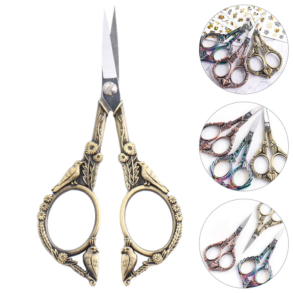 

1Pcs Stainless Steel Bird Shaped Eyebrow Scissors Multipurpose Small Trimming Scissors for Embroidery Craft Beauty Nail Use