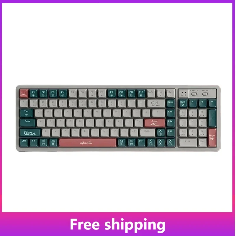 

GK102 Wireless Bluetooth Three-mode Mechanical Keyboard Customized Ergonomic Hot-swappable Gaming Competitive Office Keyboard