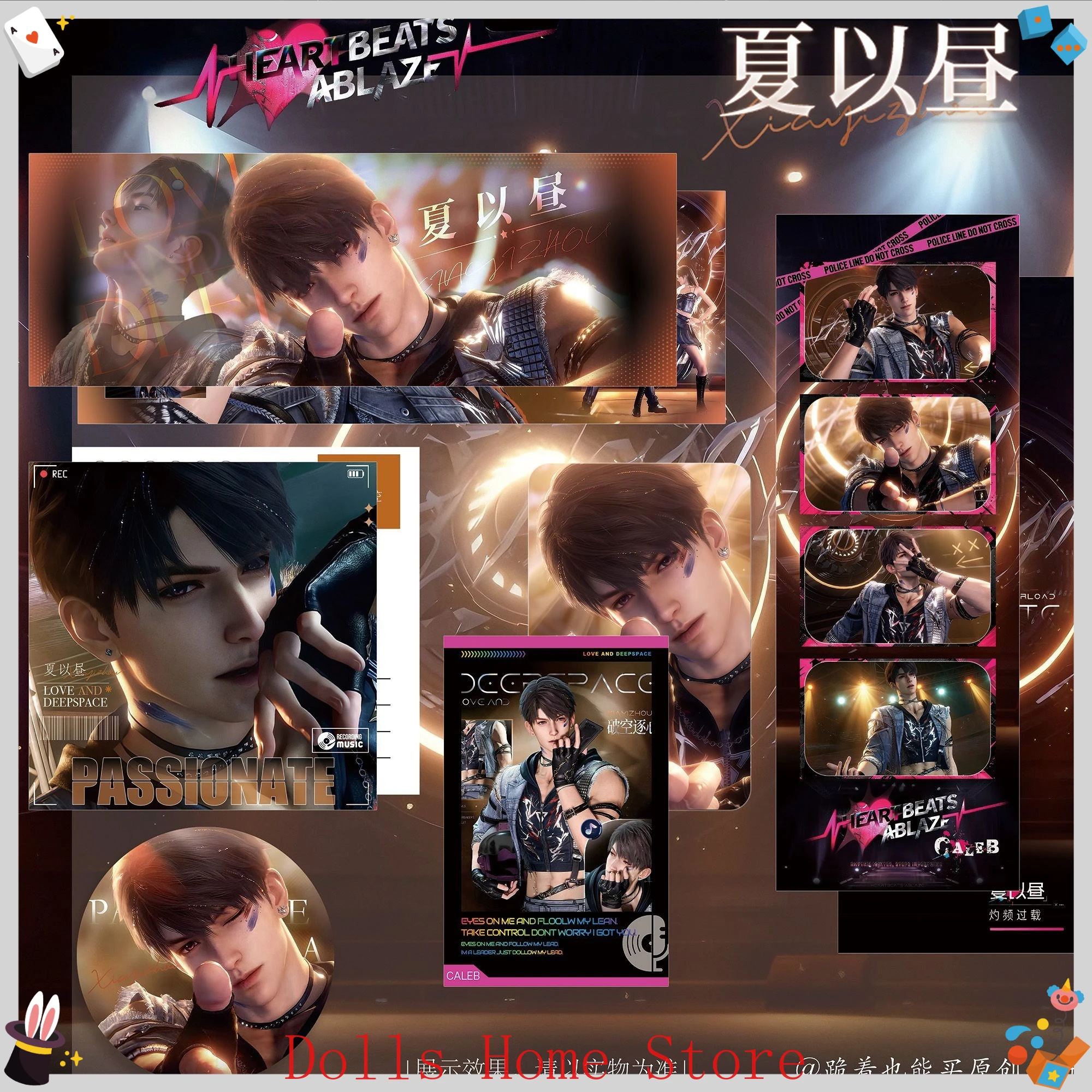 

Аниме Love and Deepspace Caleb Game Косплей Карта Лазерный Билет Значок Открытка Закладка Polaroid Наборы Подарок Фанатам 6 шт.