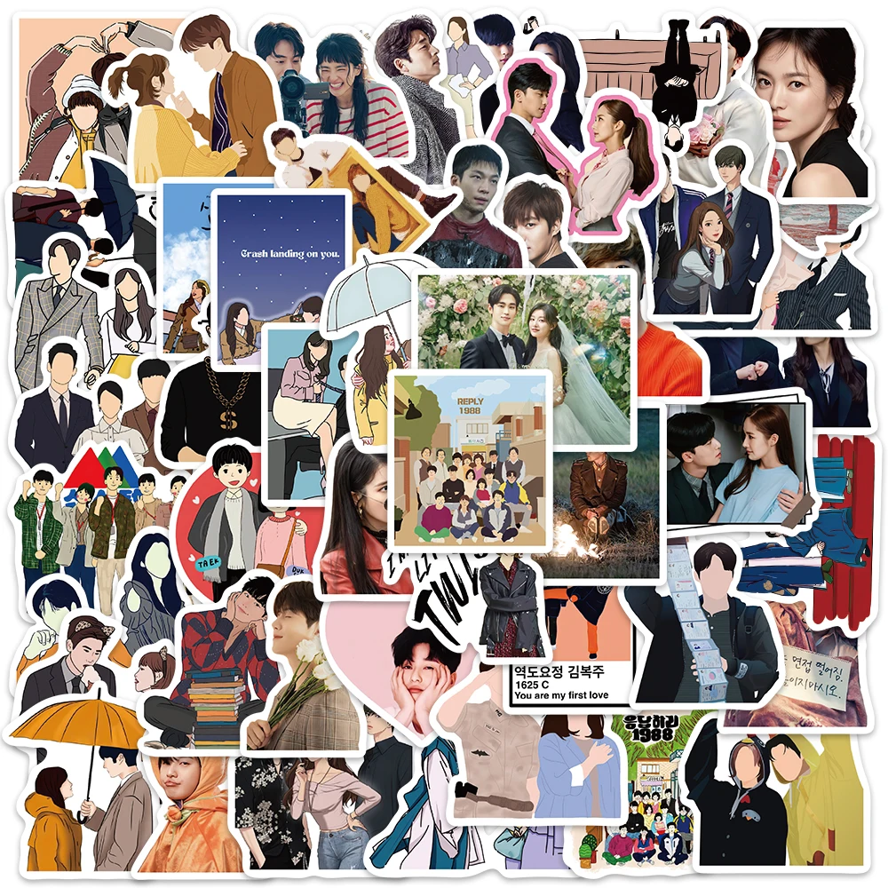 

50PCS Kdrama Beckoning Famous scenes Stickers Graffiti Decals For Laptop Luggage Phone Shell Scrapbook Refrigerator Stickers