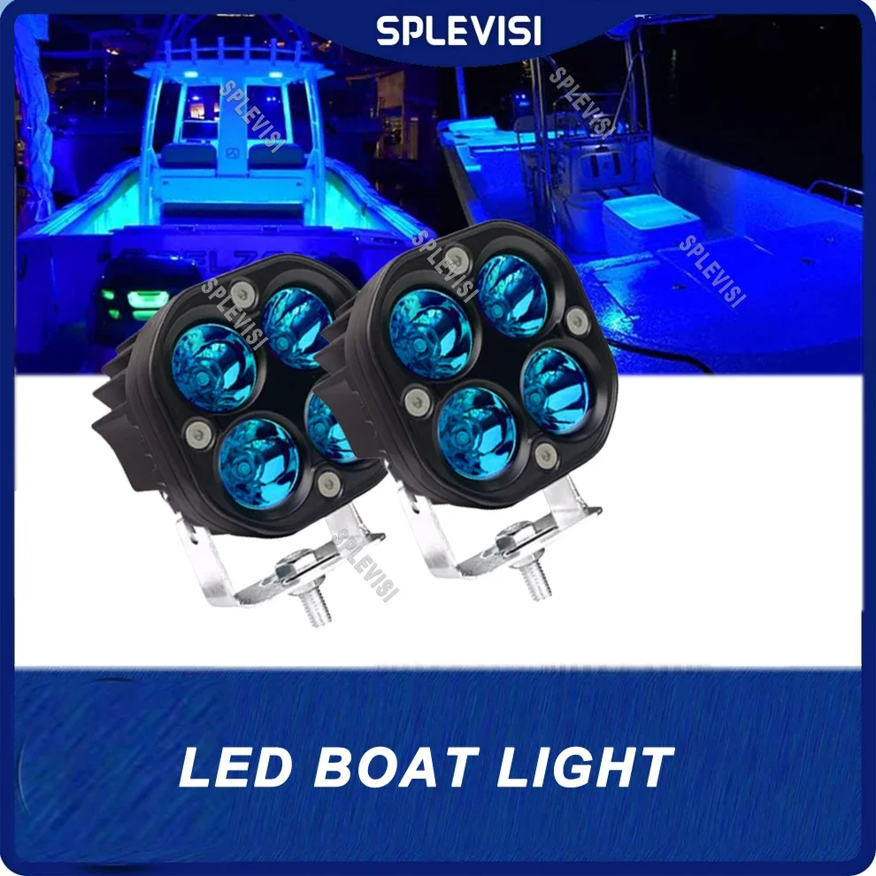 

Marine Boat Lights Boat Deck Transom Cockpit Light 12v Waterproof Blue For Yacht Fishing Pontoon Sailboat Kayak Bass Vessel