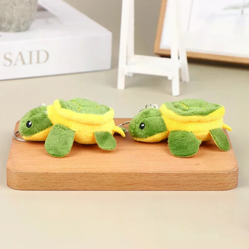 1Pc 10CM Cute Turtle Doll Stuffed Doll Cartoon Soft Plush Toy Keychain Bag Pendant Kid Gift