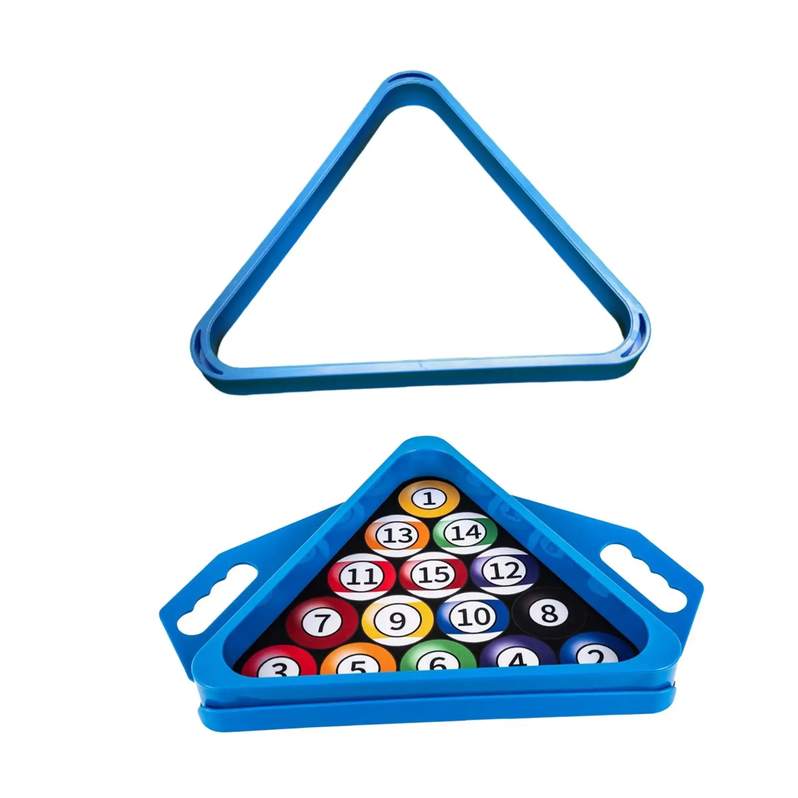 

Портативная пластиковая треугольная стойка-держатель для бильярдных шаров для взрослых, для клубных и праздничных игр