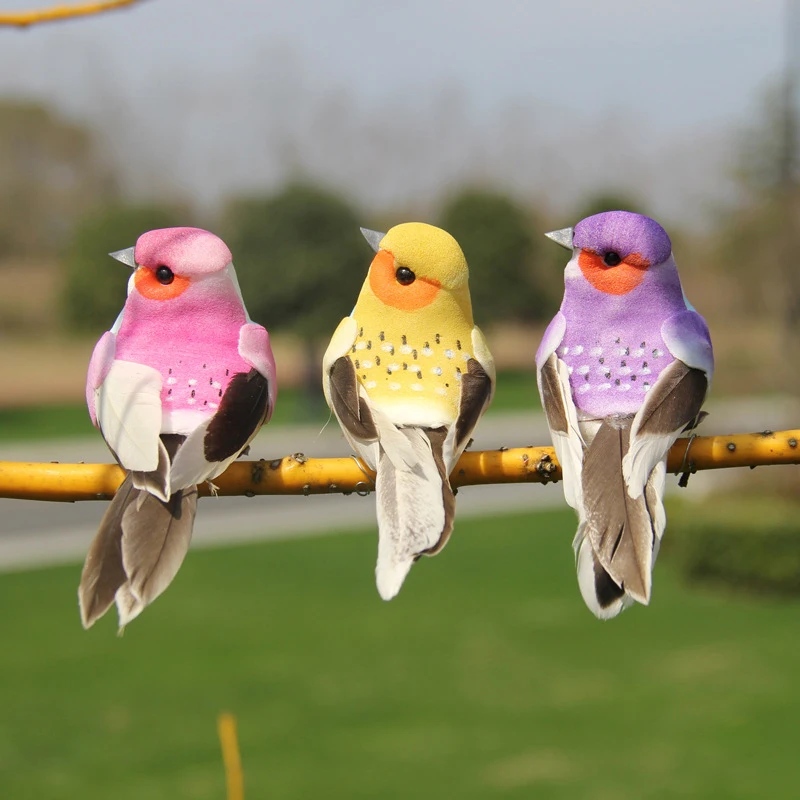 {NN72} 1 Piece Of Realistic Feathered Bird, Colorful Foam Bird, For Garden And Landscape Decoration, Craftwork.