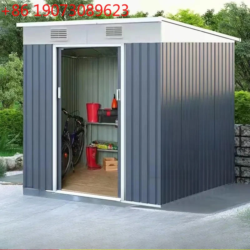 

Storage Shed Waterproof Metal Tool Room Combination House Mobile