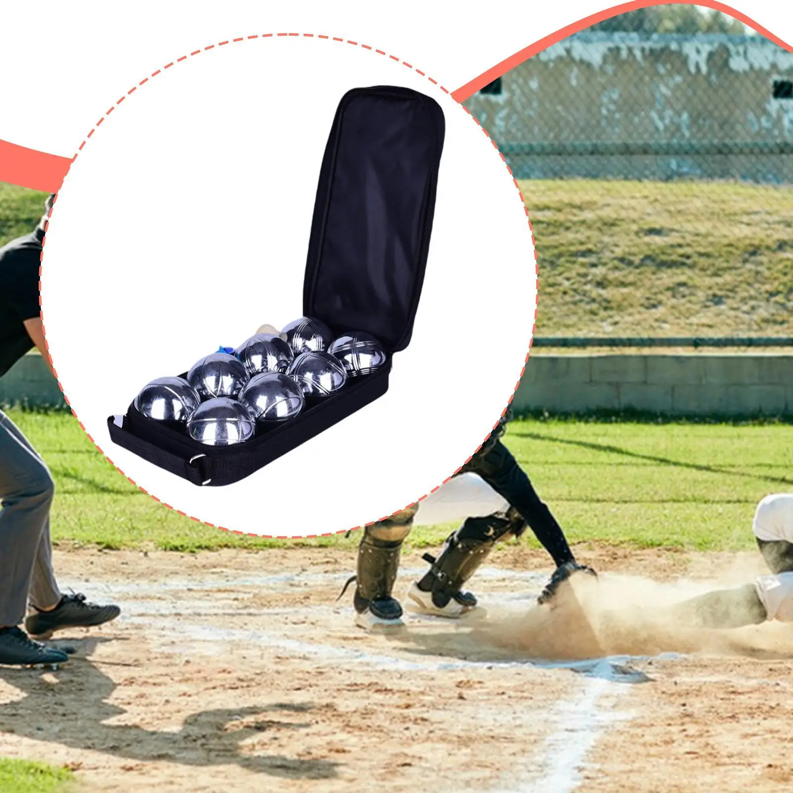 Bocce bola equipamento fácil de jogar pai criança brinquedo interativo ferro gramado jogo para acampamento ao ar livre jardim playground ginásio crianças