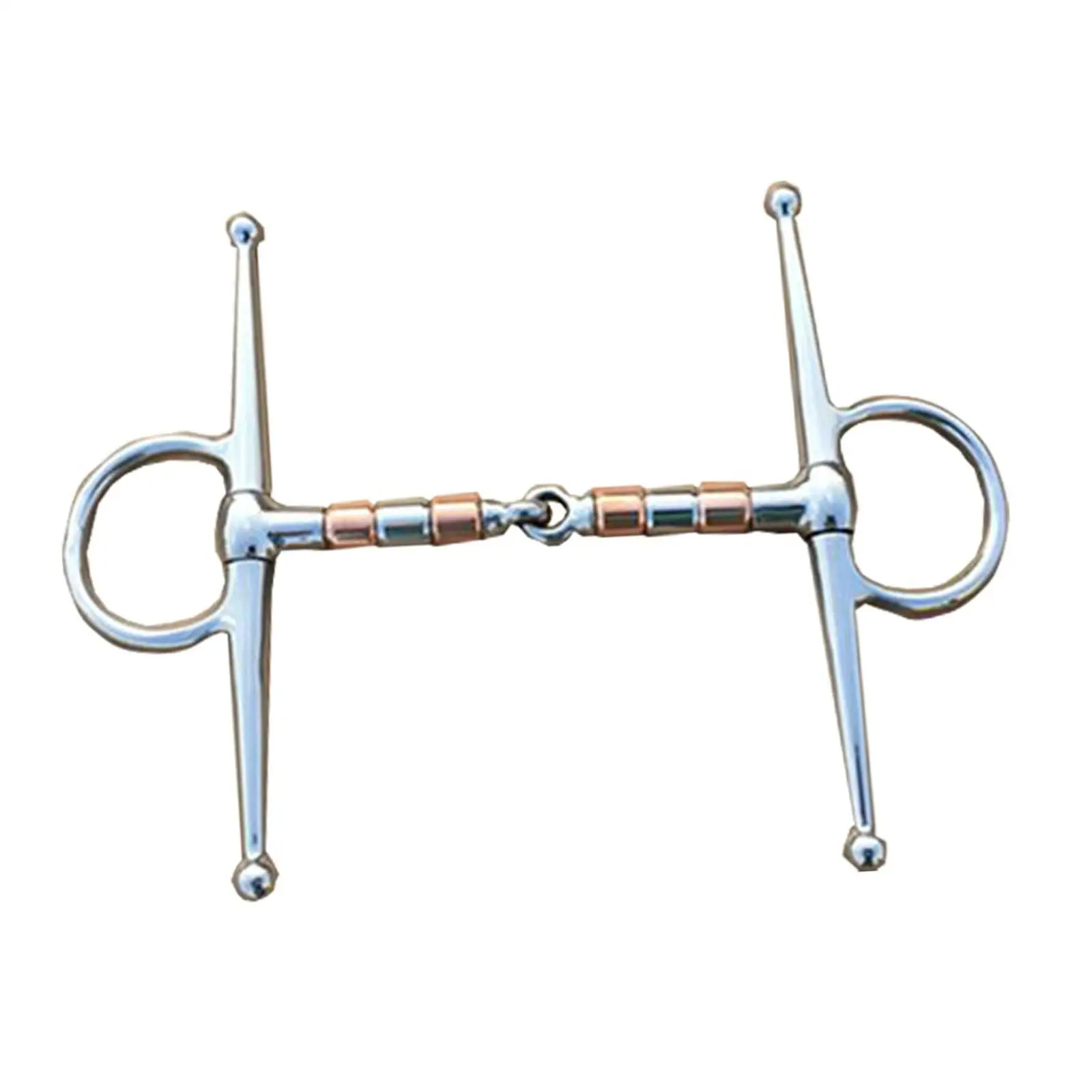 Horse Bit Harness for Horses Loose Rings Snaffle Equestrian Larger Rings Horse Chewing Jointed Mouth Bit Snaffle Bit Bridle Bit