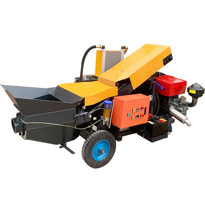 Secondary Concrete Structure Pump, Inclined Fine Aggregate Cement Delivery Pump, Concrete Pouring at Construction Sites