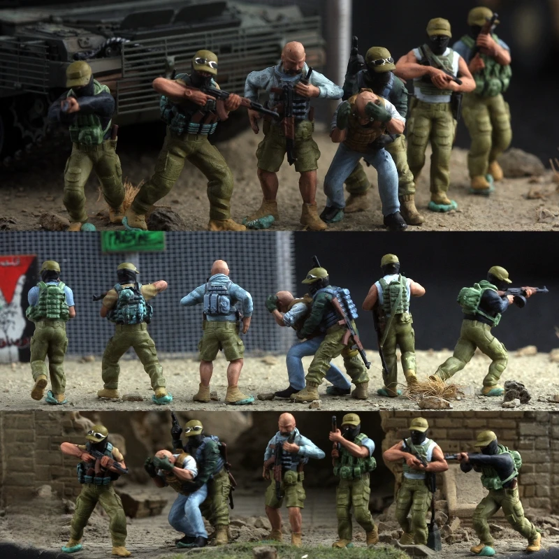 

Масштабная модель 1:72, русские 7 шт., солдаты, захват специальных операций, экшн-фигурки, игрушки, аксессуары для сцены «сделай сам», коллекция дисплеев