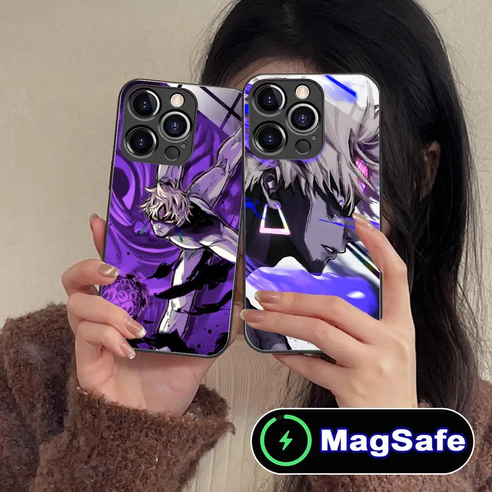 

Dandadan Jiji Mobile Cell Phone Case for iPhone 16 15 14 13 12 11 Pro Max Plus Mini MagSafe Glass Colour Protective Cover Luxury