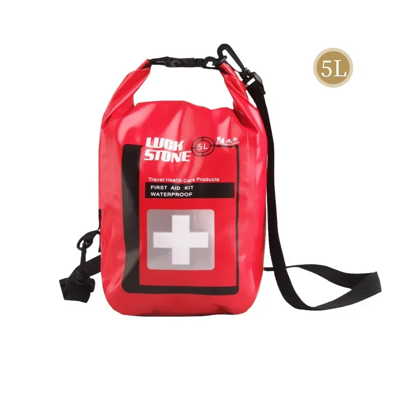 Portátil impermeável First Aid Bag, Outdoor Camp Kits de emergência, caso apenas para casa, carro, viagens, pesca, caminhadas, esportes, 2L, 5L