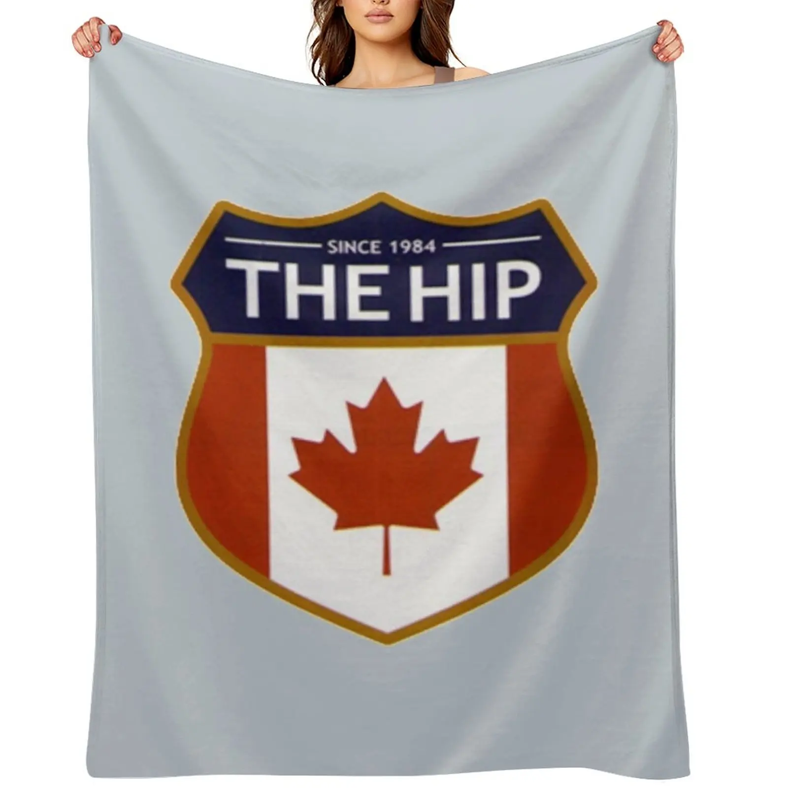 Tragically Hip Throw Blanket Plaid on the sofa Hairy Thermal Polar Blankets