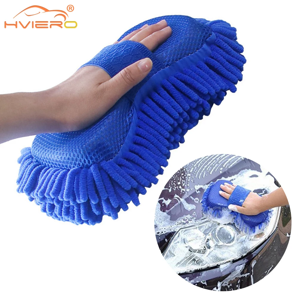 Blue Gloves Paint Cleaner Rust Tar Spot Remover Microfiber Car Moto Washer Cleaning Care Detailing Brushes Washing Towel Tools