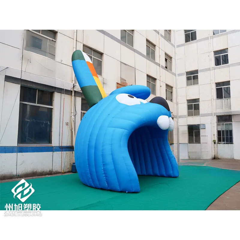 Inflatable rabbit tent, inflatable cartoon house tent, entertainment park inflatable rabbit cabin, used for event decoration