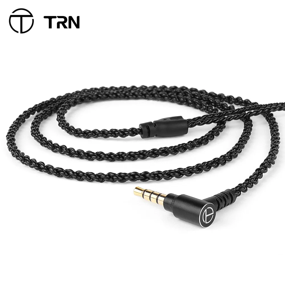 TRN A1 Stock Cable HIFI Earphone MMCX/2Pin Connector Use For TRN V20/MT4 V80 V30 MT1 MT1 MAX For KZ