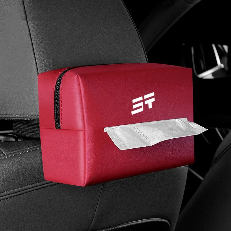 Car Tissue Box Backseat Tissue Case with Fix Strap For Chery Jetour T2 Traveler 2023 2024 2025 Auto Interior Accessory