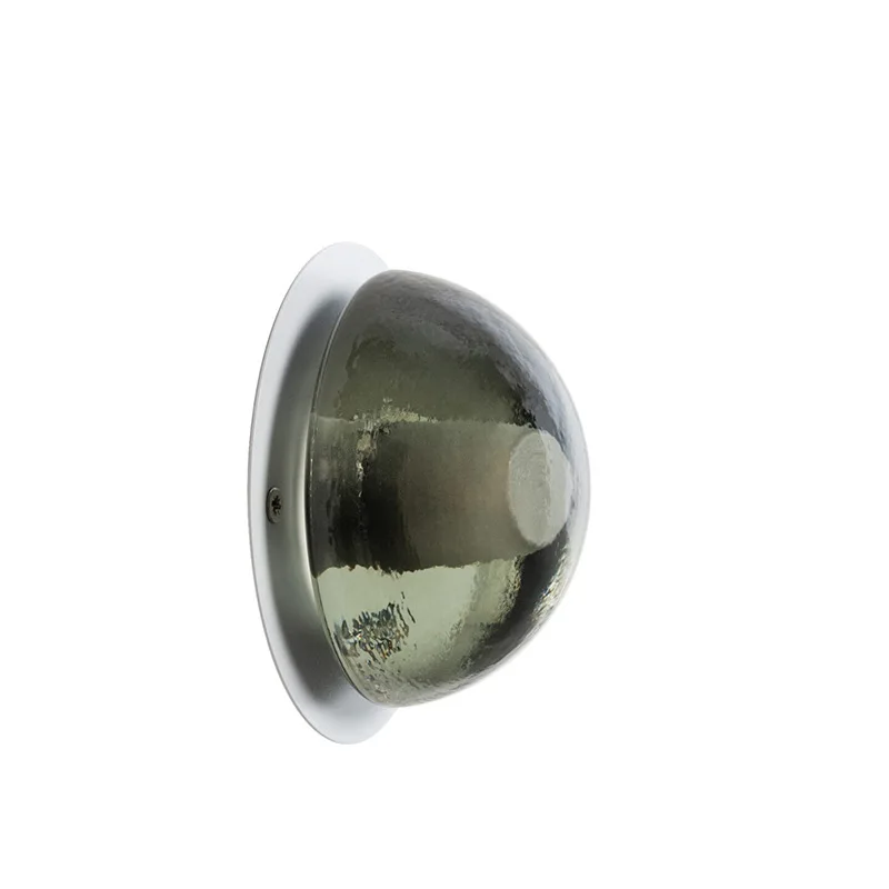 Modern glass LED waterproof corridor bathroom bedroom living room balcony crystal semicircle