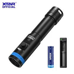 XTAR D20press torcia subacquea portatile ad alta potenza 1200lumen torcia a LED impermeabile con batteria ricaricabile da 18650 3500mah