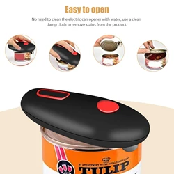 Electric Can Opener Mini One Touch Automatic Smooth Edges Jar Can Tin Touch No Sharp Edges Handheld Jar Openers Kitchen Bar Tool