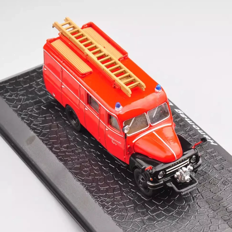 ATLAS Diecast escala 1:72 Hanomag L28 motor de bomberos escalera camión aleación coche modelo colección recuerdo espectáculo estático regalo de vacaciones
