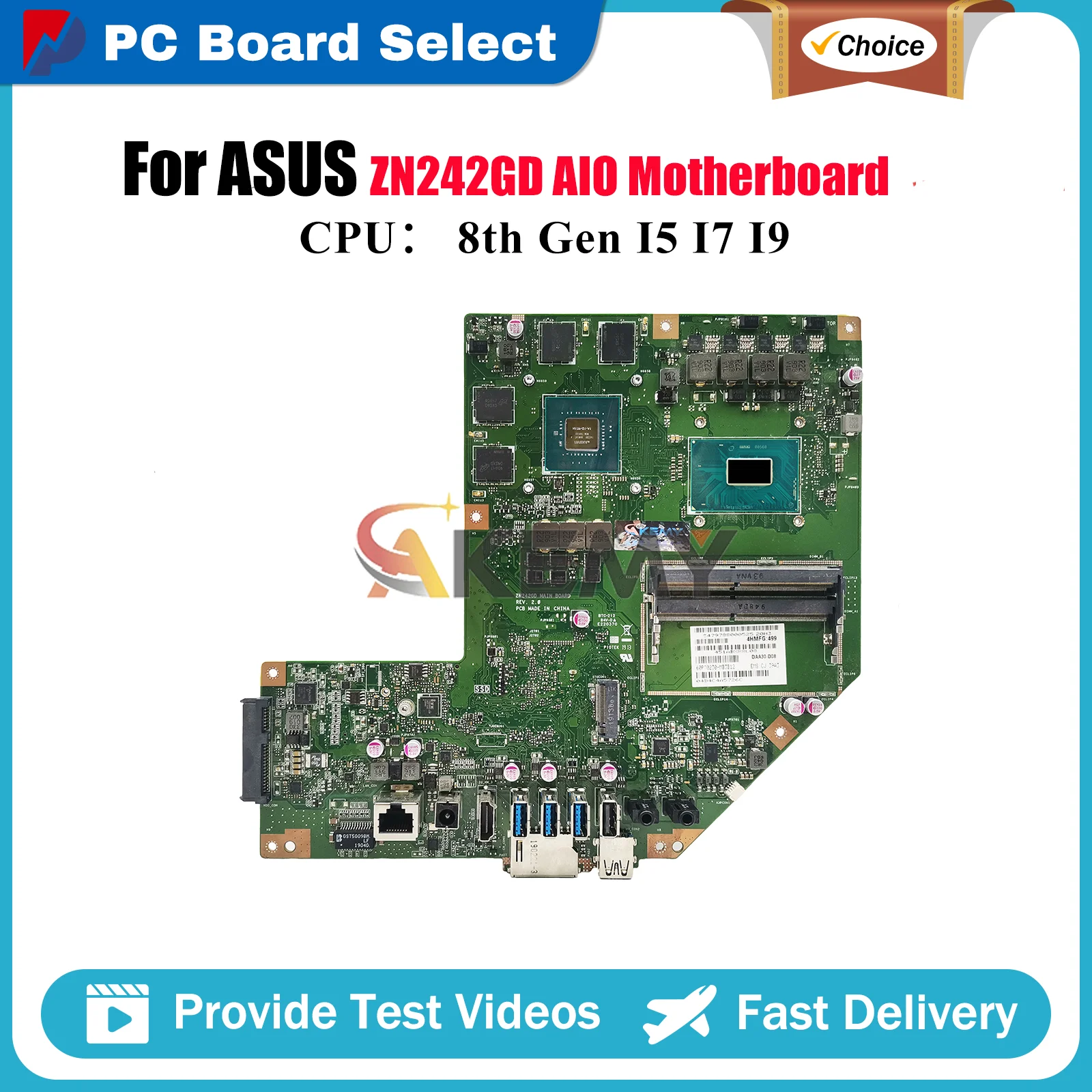 

ZN242GD Материнская плата для ASUS Zen AiO ZN242G ZN242GD Материнская плата с процессором I5 I7 I9 100% тестирование ОК быстрая доставка stk