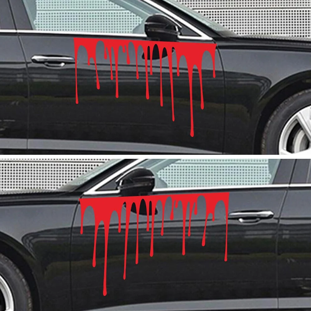 

Graphics Decal Car Sticker 23.62*12.99in Vehicle Waterproof Accessories Car Body DIY Decor Parts Red Side Door