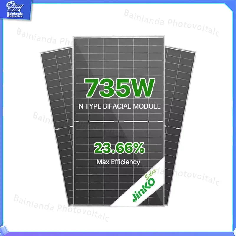 Солнечная панель Jinkohu Neo N Type 725W 730W 735W 710W 715W 720W, двусторонняя, с двойным стеклом, для жилых и коммерческих объектов