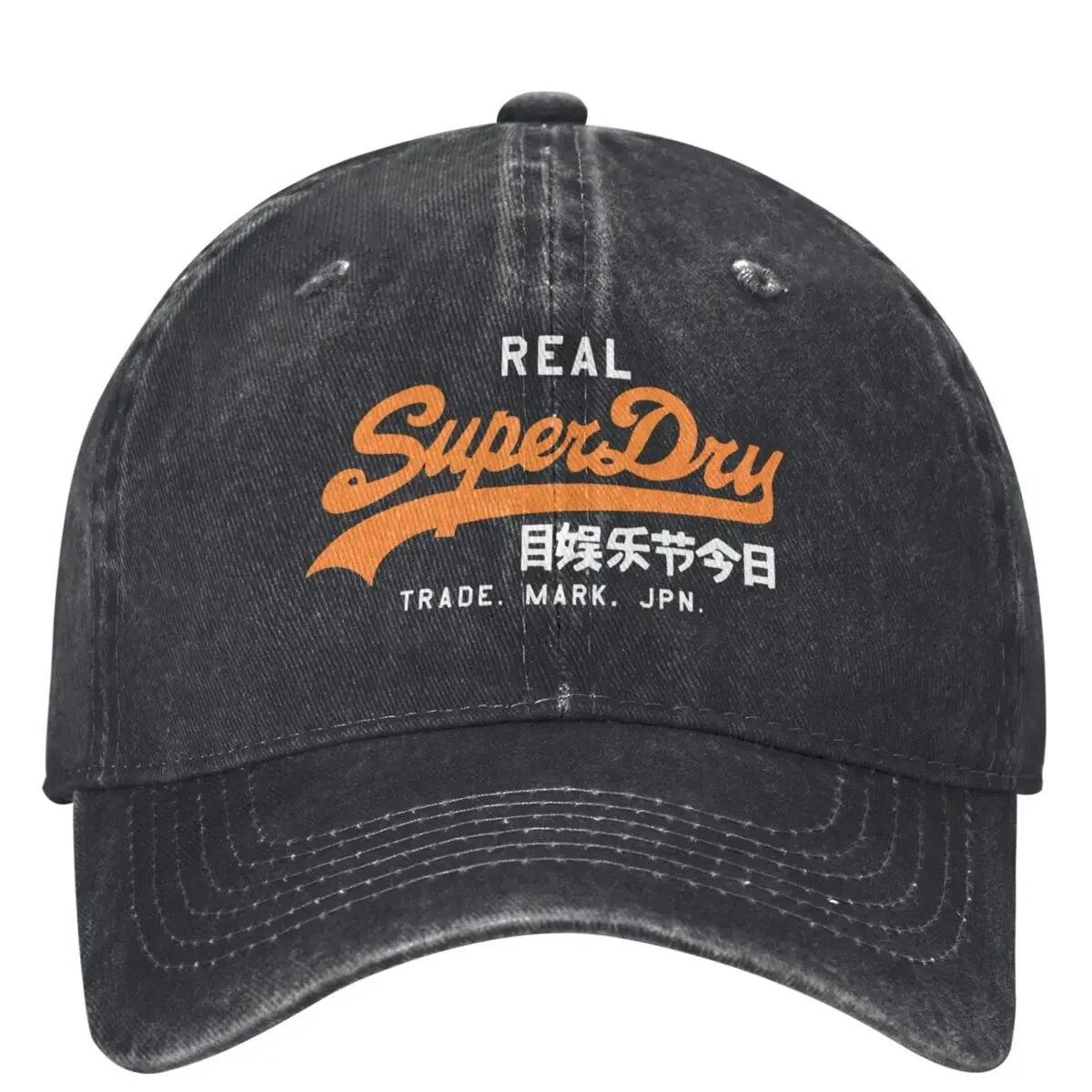 Men Women Superdry Baseball Caps Cotton Fabric Washed Letter Printed Trucker Hat for Casual Wear Adjustable Fit