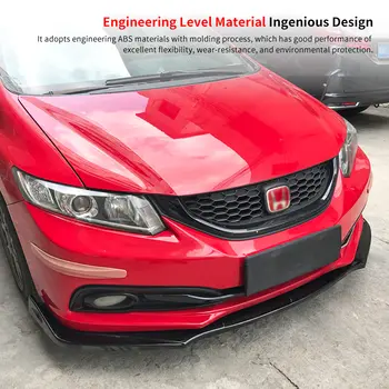 適用於本田第九代思域掀背車(2011-2015款)的前保險桿唇擾流板擴散器及車身套件改裝配件 10 最佳銷售 思域EG車身套件 - №10