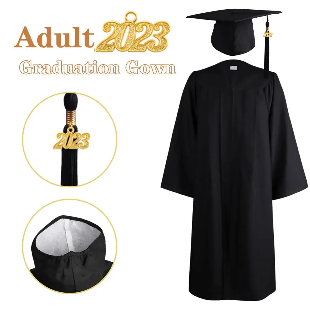 1 комплект, униформа для выпускного, модное академическое платье, униформа для выпускного, однотонный черный комплект одежды для выпускного