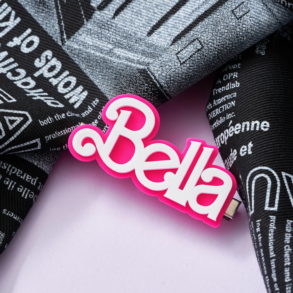 قطعة واحدة من مشبك شعر الاسم المخصص: دبوس شعر ذو اسم محفور شخصي - إكسسوار شعر مخصص حصري لتصفيف الشعر والهدايا اليومية