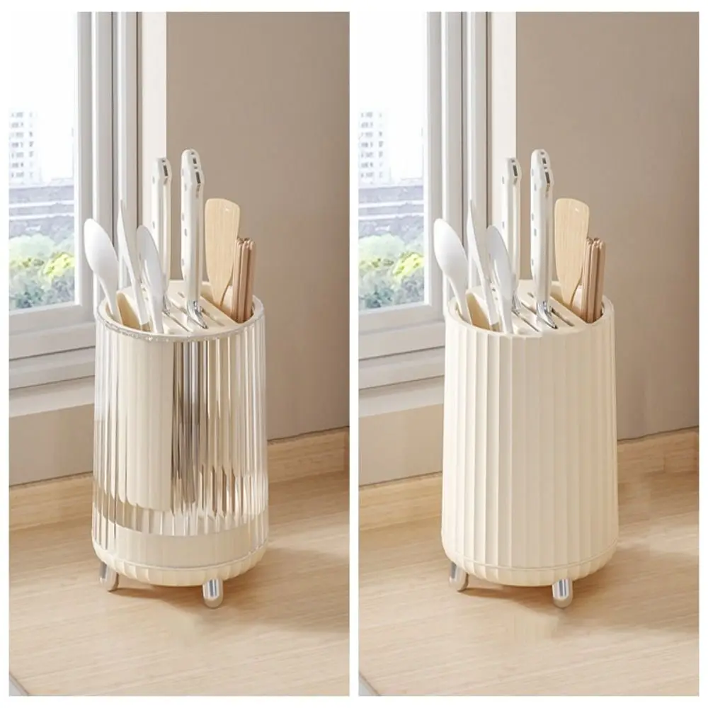 

Multi Functional Kitchen Storage Rack New Large Capacity Rotating Chopsticks Barrel Detachable Rotating Tool Holder Kitchen