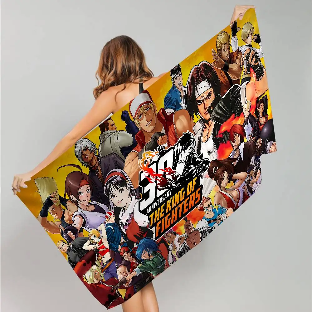 Game The King of Fighters Microfiber Printed Beach Towel Mountain Climbing Yoga Beach Swimming Running Absorbent Soft Towel