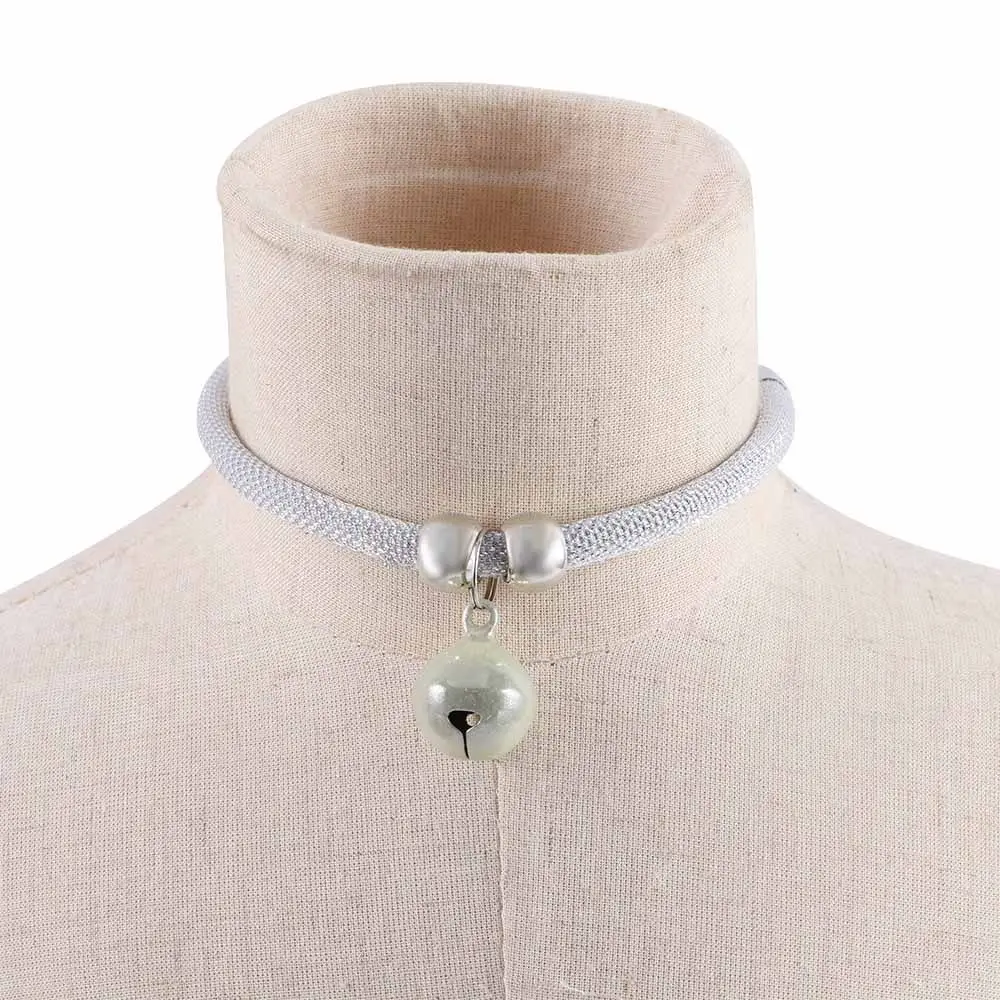 Lovely With Bell Extension Chain Easy Wear Adjustable Cat Necklace Grooming Accessories Pet Supplies Pet Collar