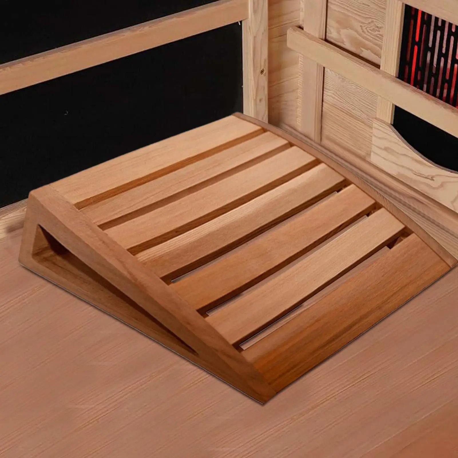 Almohada de Sauna reposacabezas de madera Natural antideslizante transpirable reposacabezas de Sauna cojín trasero para la habitación del hogar descanso comercial relajante