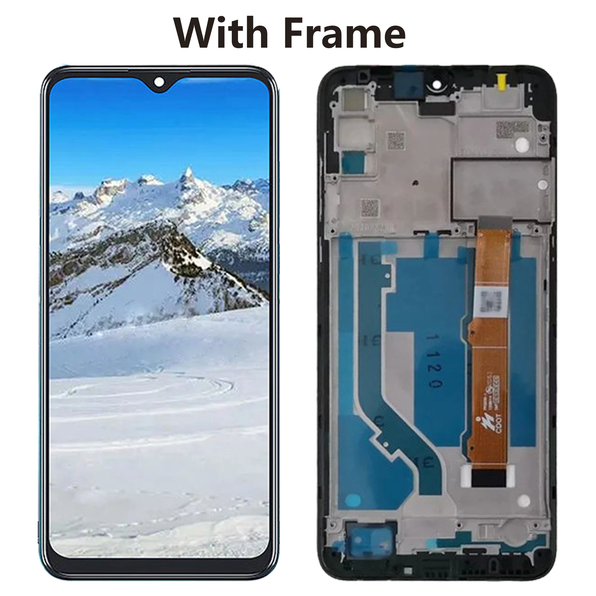 Original Lcd Full With Frame For Alcatel 3L 2020 5029 Touch Screen Digitizer Panel Assembly Display Replacement Repair parts