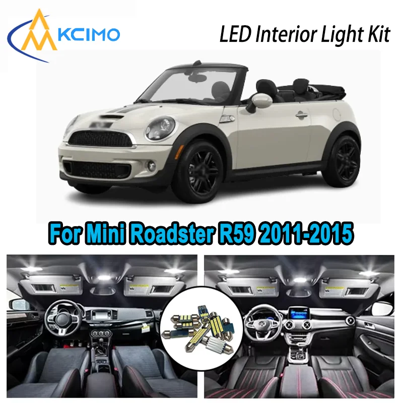 

For Mini Roadster R59 2011-2015 2012 2013 Premium Bright LED Interior Dome Map Trunk Light Kit Car Led Lamps Canbus No Error