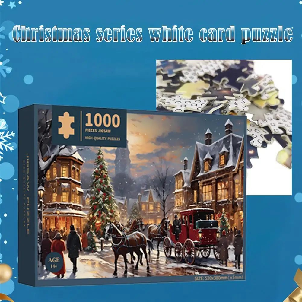Merry Christmas Jigsaw Puzzles For Adults Home Decor Games Family Fun Floor Puzzles Educational Toys For Kids