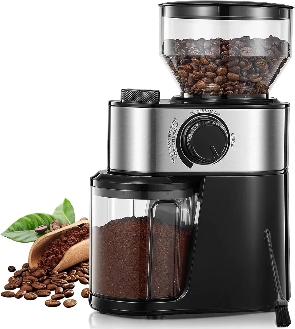 

Electric Coffee Grinder with 18 Precise Grind Settings