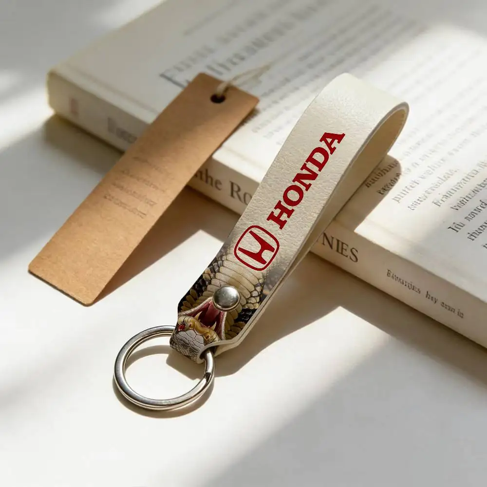 

Брелок для ключей из искусственной кожи для мотоциклов Honda, универсальный держатель для ключей для мотоциклов, подарок для мужчин-райдеров