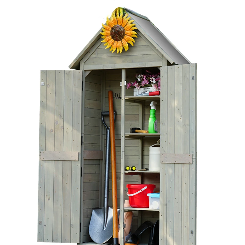 Outdoor Storage Cabinet Rainproof Storage Garden Courtyard Tool Room Yard Waterproof Tool Sunscreen Items